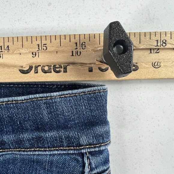 Edwin Jeans Women's 31 Bree Straight Crop High Rise Blue Faded Stretch Denim - Picture 16 of 16